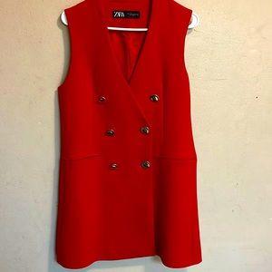 Red Zara vest